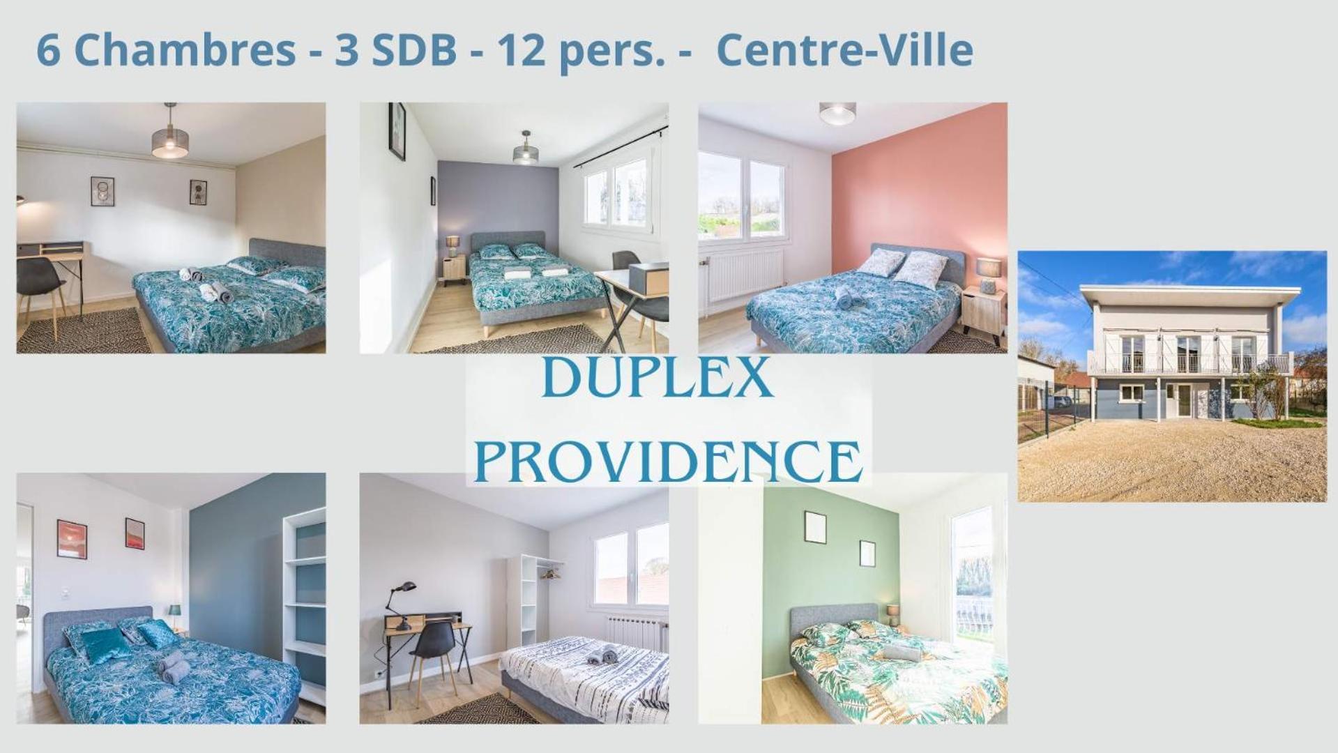 Duplex Providence - Ideal Groupe - Confort - Parking Prive Troyes Kültér fotó